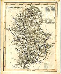 Archer map Staffordshire 1838