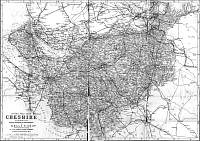 cheshire map 1892 kelly's directory