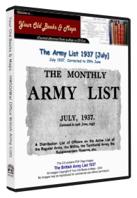 British Army List 1937