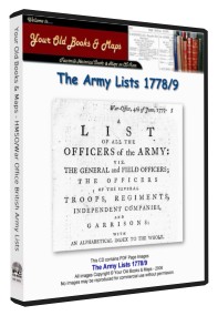 British Army List 1778 + 1779